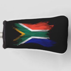 South Africa flag brush stroke, national flag Golf Head Cover