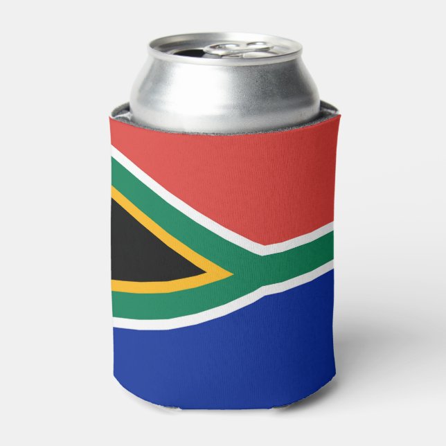 South Africa flag Can Cooler (Can Front)
