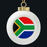 South Africa Flag Ceramic Ball Christmas Ornament<br><div class="desc">Search "wowsmiley" for more products like this one.</div>