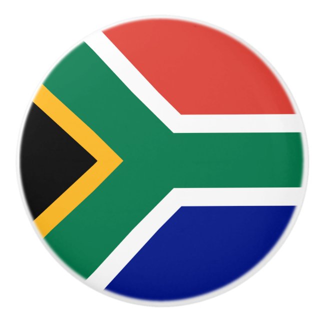 South Africa Flag Ceramic Knob (Front)