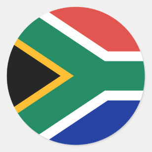 South Africa Flag Classic Round Sticker