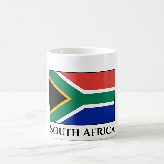 South Africa Flag Coffee Mug (Center)