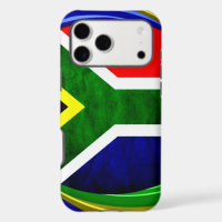 South Africa Flag Dynamic Swirl Motif | Rainbow Na