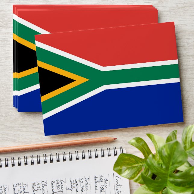 South Africa flag Envelope (Stacked)