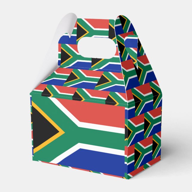 South Africa Flag Favour Box (Back Side)