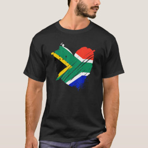 South Africa Flag I Love South Africa Dna South Af T-Shirt