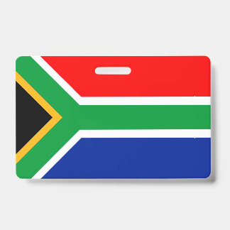 South Africa Flag ID Badge