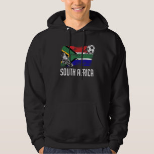 South Africa Flag Jersey South African Soccer Team Hoodie