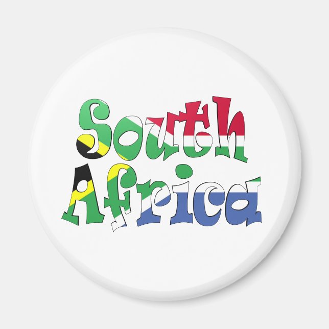 South Africa Flag Magnet (Front)