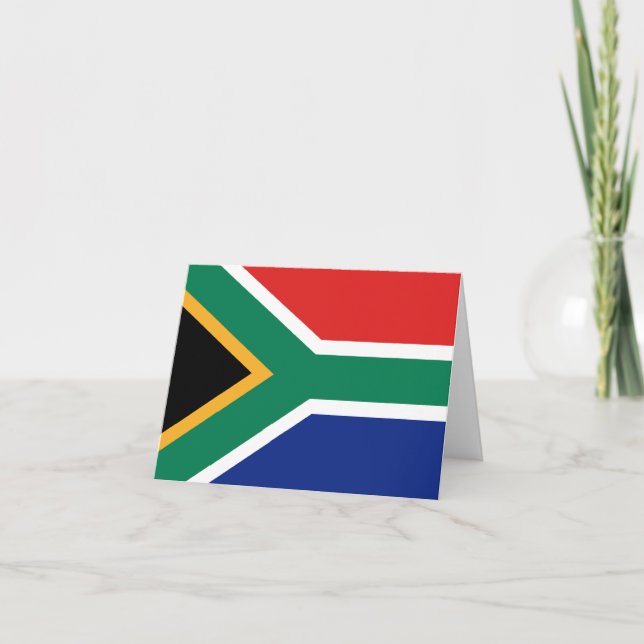 South Africa Flag Notecard (Front)
