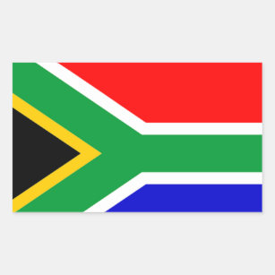 South Africa: Flag of South Africa Rectangular Sticker