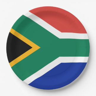 South Africa Flag Paper Plate