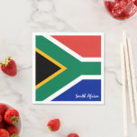 South Africa & Flag party fashion /sports fans Napkin<br><div class="desc">Paper Napkins: South Africa & African Flag - love my country,  travel,  holiday,  national patriots / sports fans</div>