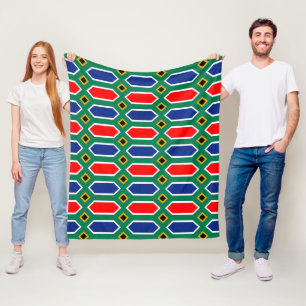 South Africa flag pattern Fleece Blanket