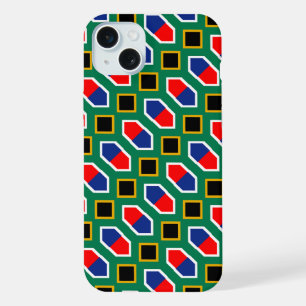 South Africa flag pattern iPhone 15 Plus Case