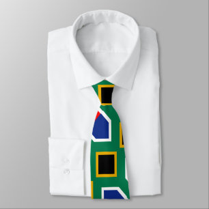 South Africa flag pattern Tie