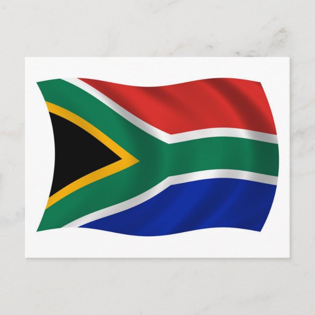 South Africa Flag Postcard (Front)