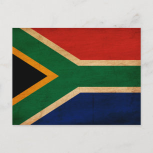 South Africa Flag Postcard