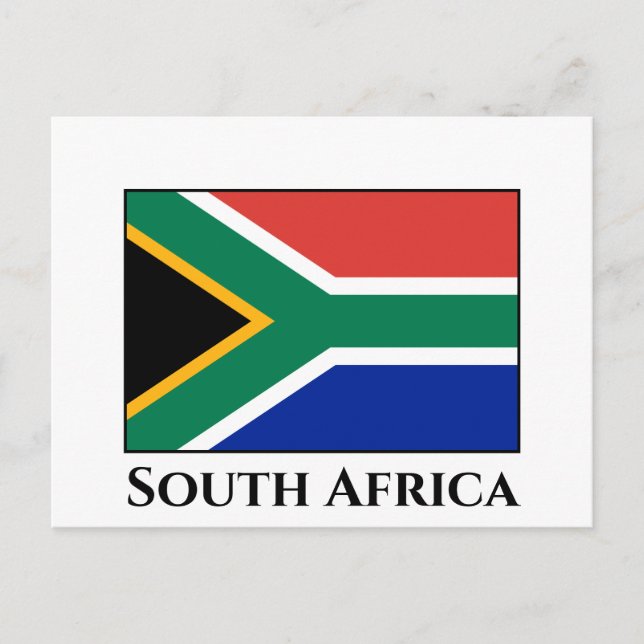 South Africa Flag Postcard (Front)