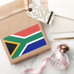 South Africa flag Rectangular Sticker