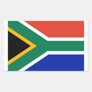 South Africa Flag Rectangular Sticker