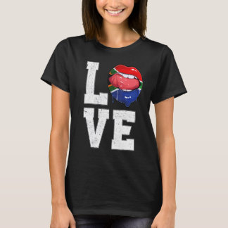 South Africa Flag Soccer Fan Love South African T-Shirt