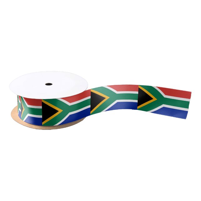 South Africa Flag South African Patriotic Satin Ribbon (Spool)