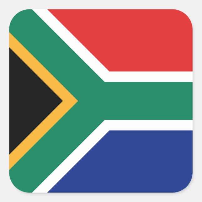 South Africa Flag Sticker (Front)