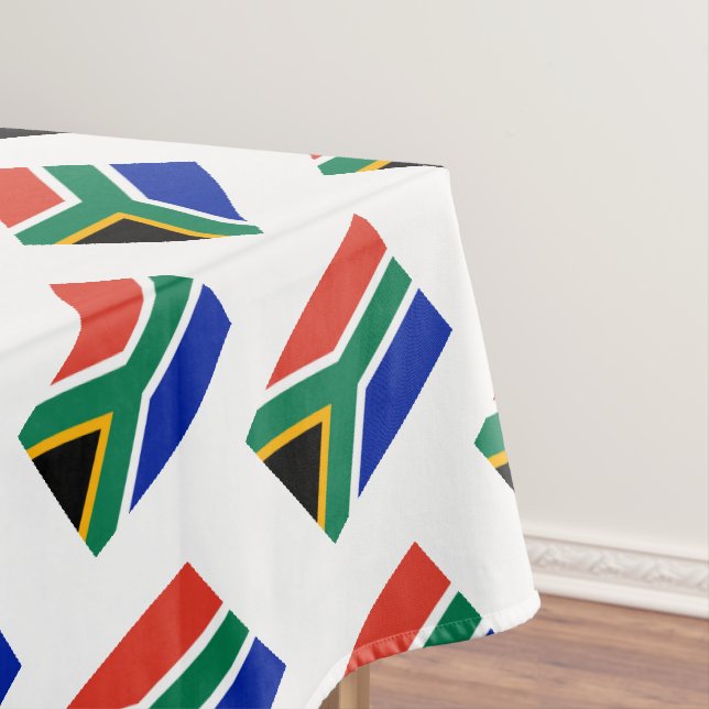 SOUTH AFRICA Flag Stylish Patriotic Tablecloth (In Situ)