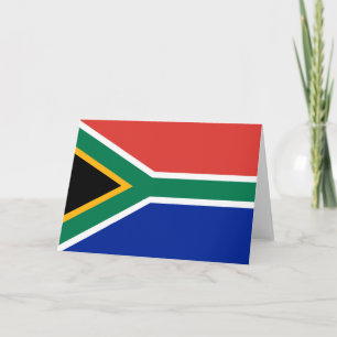 South Africa flag Thank You Card
