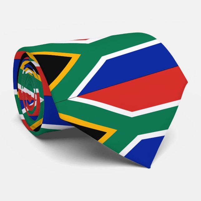 South Africa flag Tie (Rolled)