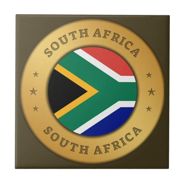 South Africa Flag Tile (Front)