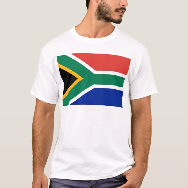 South Africa Flag -  Vlag van Suid-Afrika T-Shirt (Front)
