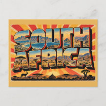 South Africa Flat-Top Mountain Savanna Vintage 