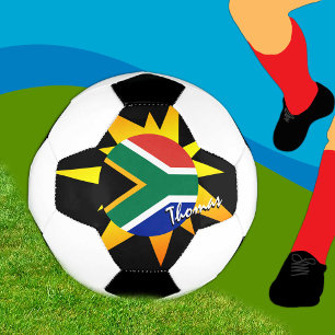 South Africa Football & African Flag / BANG Soccer Ball