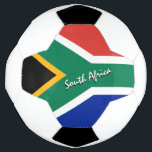 South Africa Football & African Flag / Sport Soccer Ball<br><div class="desc">Soccer Ball: South Africa & South African flag soccer ball personalised name - love my country,  favourite team,  park champions,  patriots / sports fans</div>