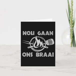 South Africa Fun South African Bbq Braai Afrikaans Card