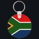 South Africa Key Ring<br><div class="desc">Illustration of the colourful flag of South Africa. Image available on various gifts and products. Keychains. Keyrings.</div>