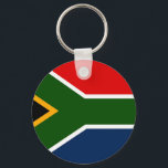 South Africa Key Ring<br><div class="desc">Illustration of the colourful flag of South Africa. Image available on various gifts and products. Keychains. Keyrings.</div>