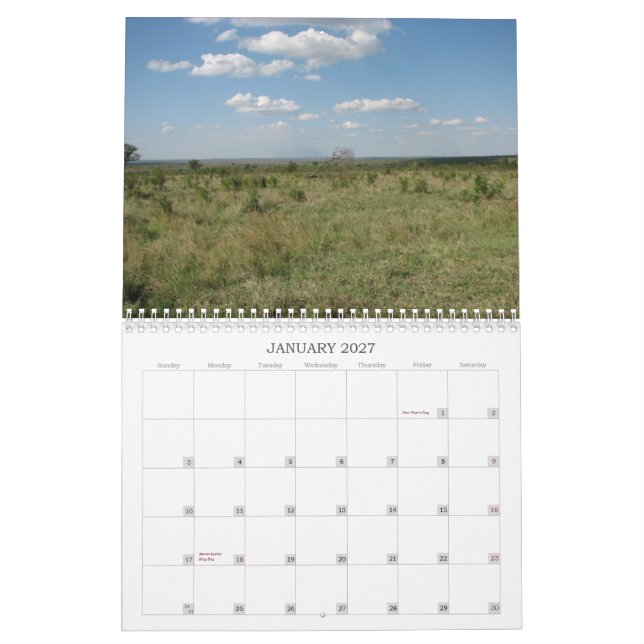 South Africa Landscapes Calendar (Jan 2027)
