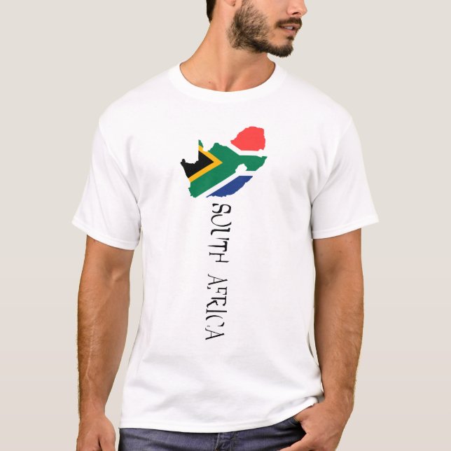 South Africa Map Flag T-Shirt (Front)
