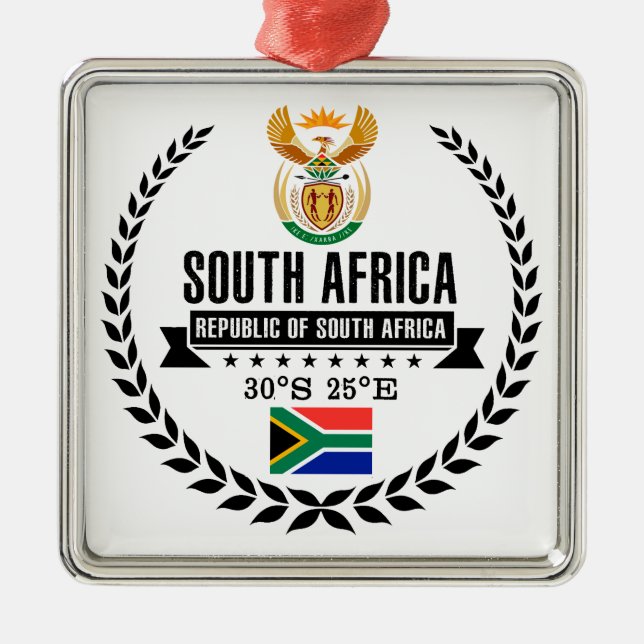 South Africa Metal Tree Decoration (Front)
