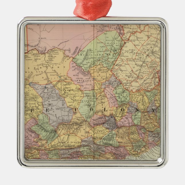 South Africa Metal Tree Decoration (Front)