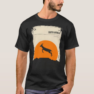 South Africa Minimal Springbok Table Mountain Post T-Shirt