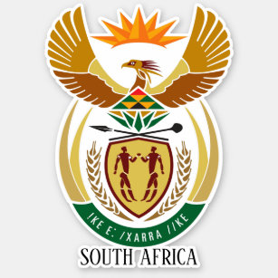 South Africa National Coat Of Arms Patriotic