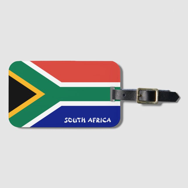 South Africa National Flag Patriotic Luggage Tag (Front Horizontal)