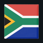 South Africa National World Flag Magnet<br><div class="desc">Want everybody to know you represent a certain country? Show off your national pride with this flag of the world product. This item displays a world flag featuring the flag of South Africa.

Visit World Flags Poster at https://www.zazzle.com/worldflagsposter for more products featuring flags and banners from around the world.</div>