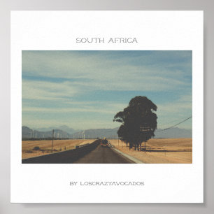 South Africa Nature Road Landscape Travel Poster
