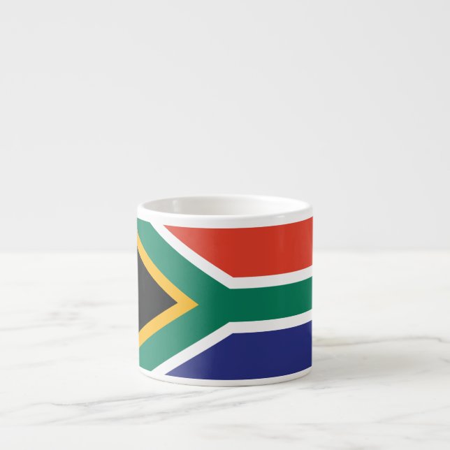South Africa Plain Flag Espresso Cup (Front)