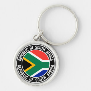 South Africa Round Emblem Key Ring